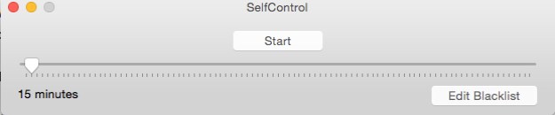 Self Control sliding timer