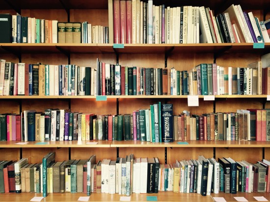 A well organized library, thanks to Uncle Mark