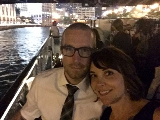 Trevor and Laura on Boat