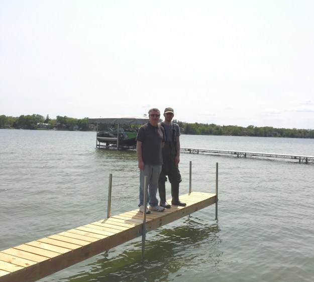 These men built and installed this dock.