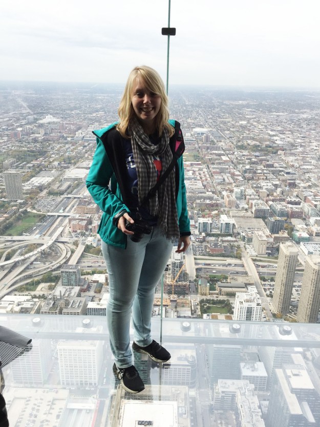 Am I doing it? I can't look down. Am I out here?