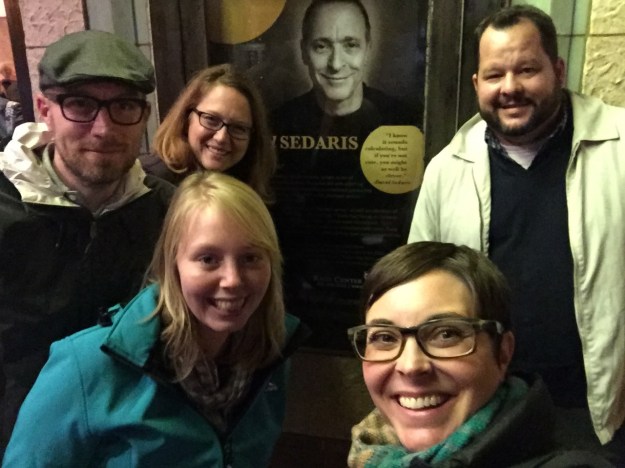 Trevor, Lisa, James, Noëmi, and I, after the show